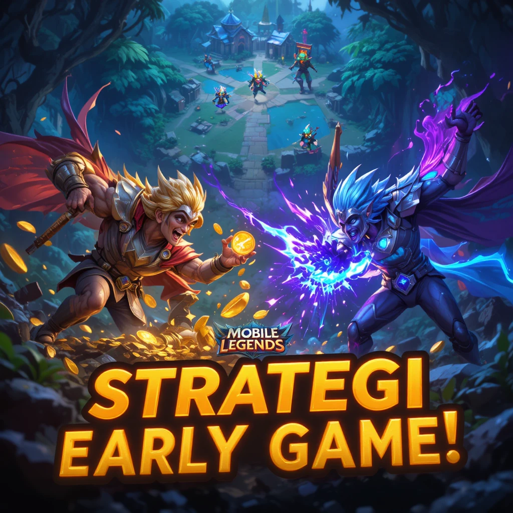 strategi early game Mobile Legends, early game ML 2025, tips mid game ML, farming ML, gank ML,