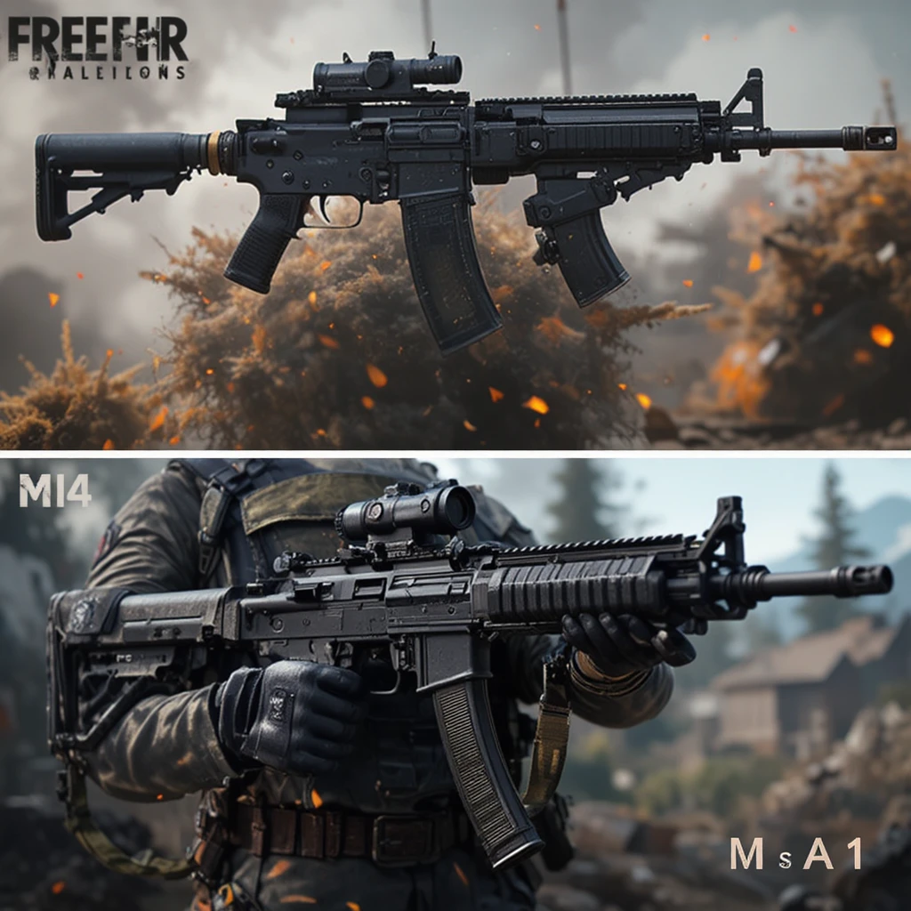 Update Senjata Free Fire: AK47 vs M4A1 – Pilih Mana untuk Rush?