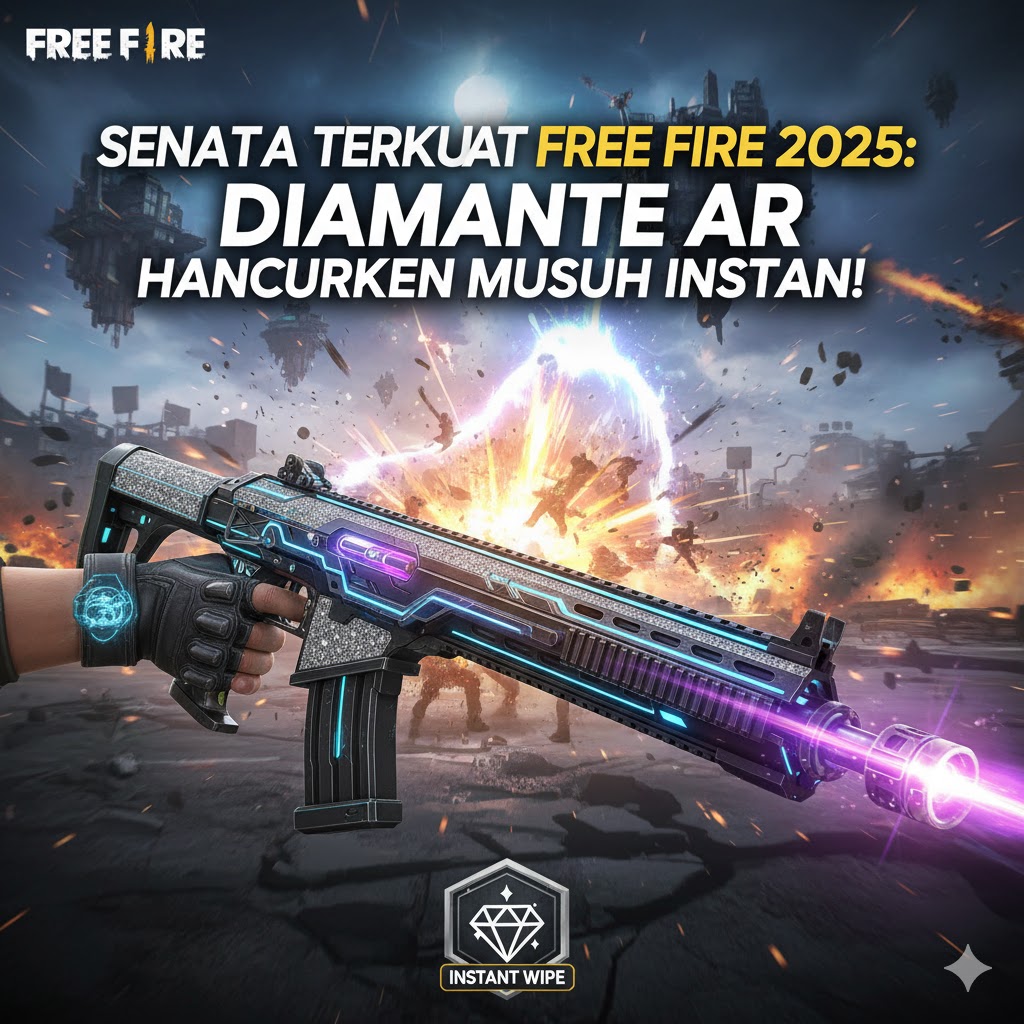 Senjata Terkuat Free Fire 2025: Diamante AR Hancurkan Musuh Instan!