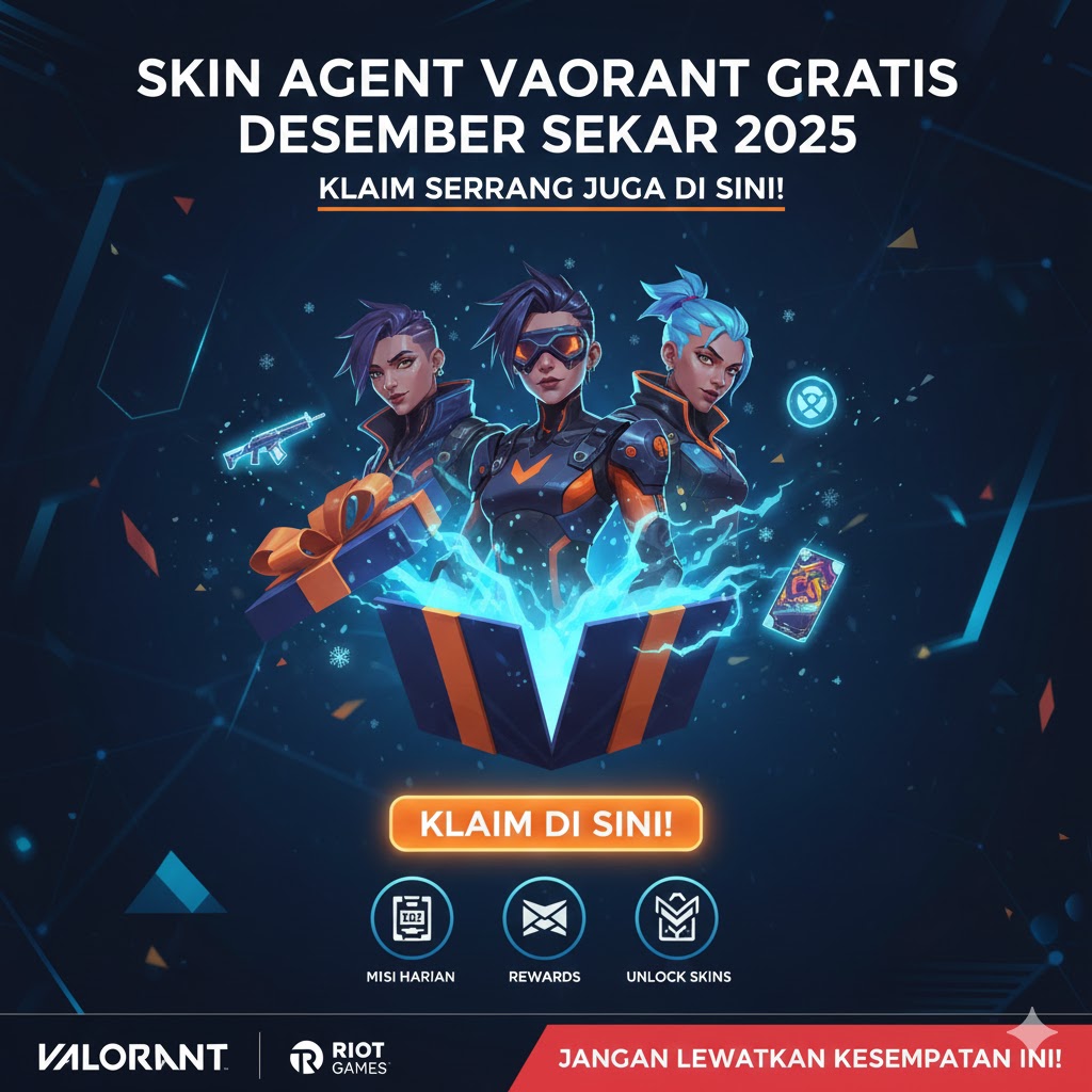 Skin Agent Valorant Gratis Desember 2025, Klaim Sekarang!