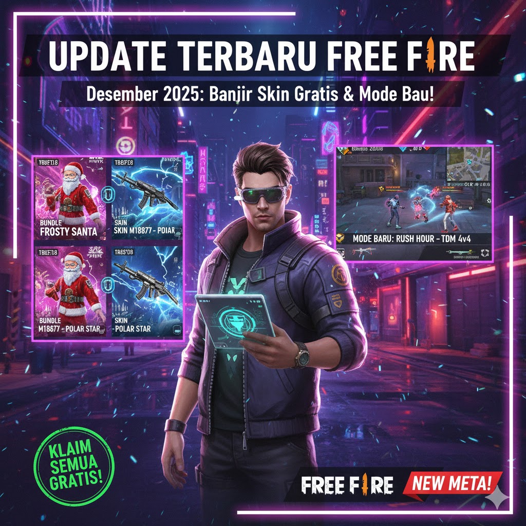 Update Terbaru Free Fire Desember 2025: Skin Gratis dan Mode Baru!