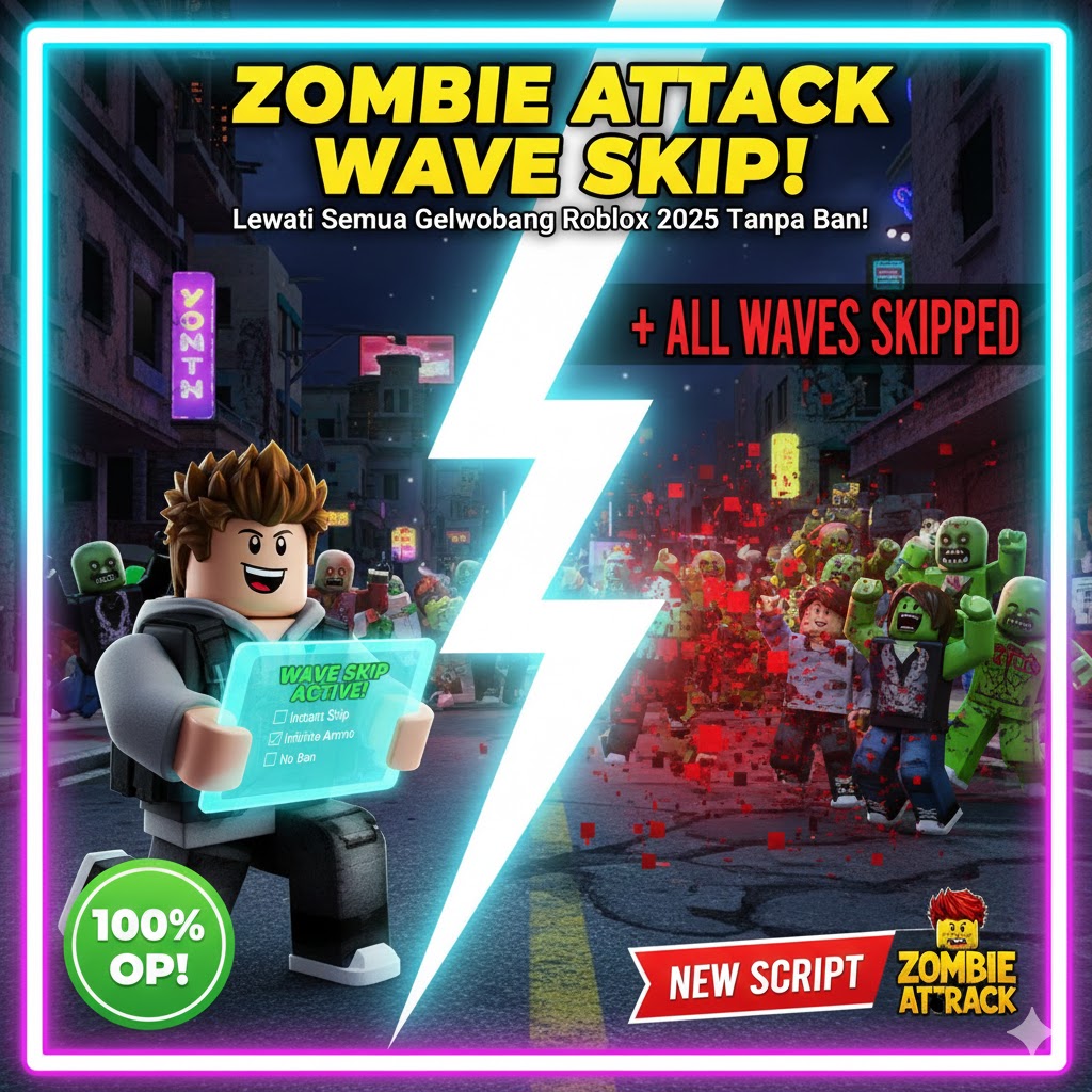 Zombie Attack Wave Skip: Lewati Semua Gelombang Roblox 2025 Tanpa Ban!